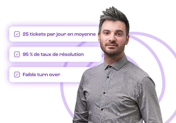 Résolution efficiente des tickets et peu de turnover